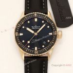 Swiss Grade Replica Blancpain Fifty Fathoms Bathyscaphe GF Factory Cal.1315 Rose Gold Watch